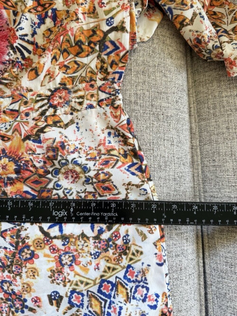 Boston Proper Romper Size 12 Tassle Abstract Bohemian Vacation Artsy Lightweight - Picture 12 of 14
